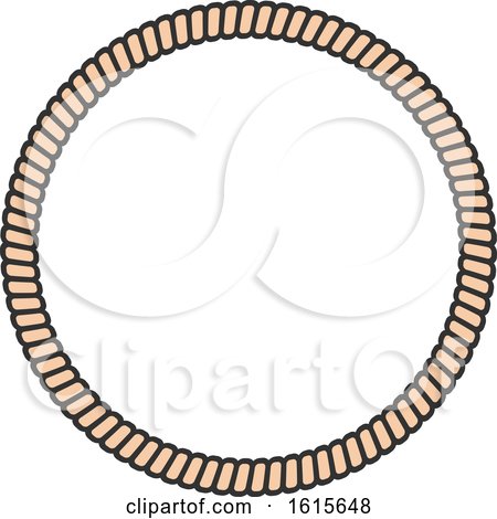 Clipart of a Rope Frame - Royalty Free Vector Illustration by Vector Tradition SM