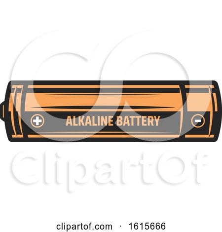 Clipart of a Battery - Royalty Free Vector Illustration by Vector Tradition SM