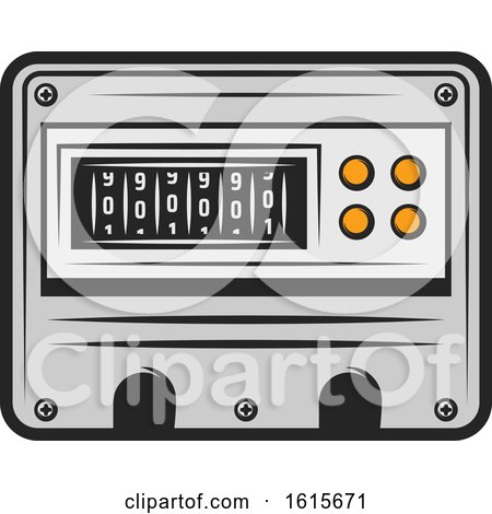 electric meter clipart