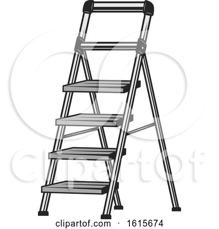 Clipart of a Ladder - Royalty Free Vector Illustration by Vector Tradition SM