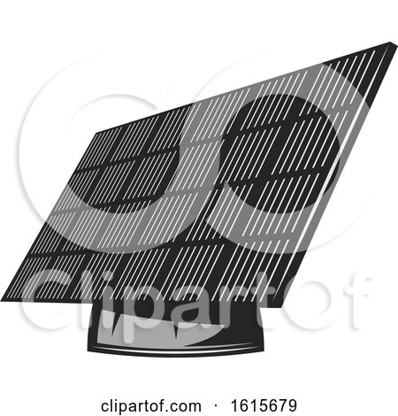 Clipart of a Solar Panel - Royalty Free Vector Illustration by Vector Tradition SM