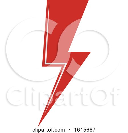 Clipart of a Bolt of Electricity - Royalty Free Vector Illustration by Vector Tradition SM