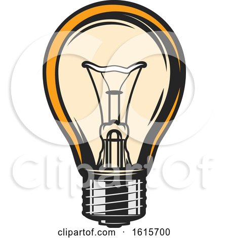 Clipart of a Light Bulb - Royalty Free Vector Illustration by Vector Tradition SM