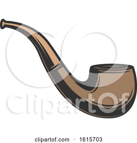 Clipart of a Tobacco Pipe - Royalty Free Vector Illustration by Vector Tradition SM