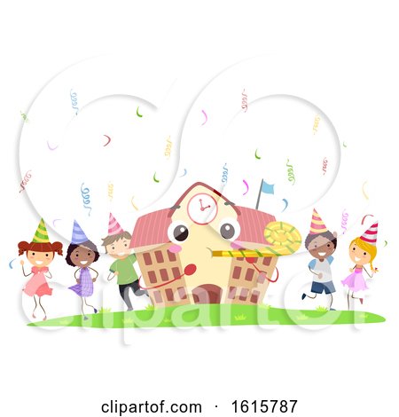 Stickman Kids School Mascot Birthday Party by BNP Design Studio