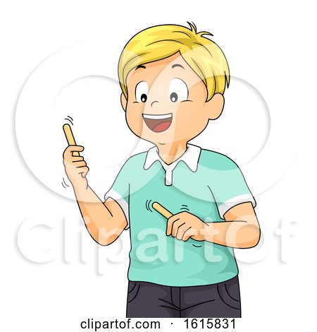 Kid Boy Popsicle Sticks Workshop Illustration by BNP Design Studio