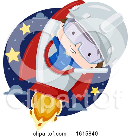 Kid Boy Aerospace Engineer Illustration by BNP Design Studio