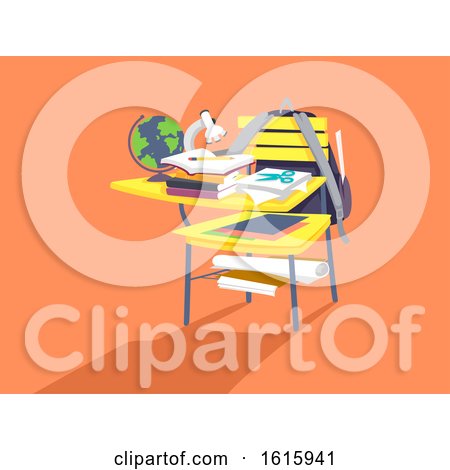 School Arm Chair Overload Illustration by BNP Design Studio