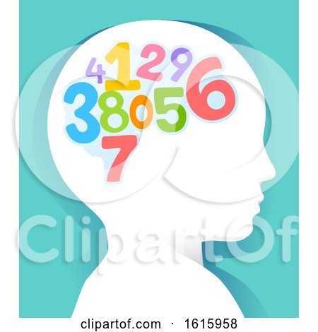 Kid Head Learn Numbers Illustration by BNP Design Studio