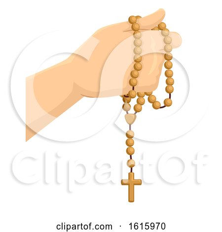 Hand Rosary Illustration by BNP Design Studio