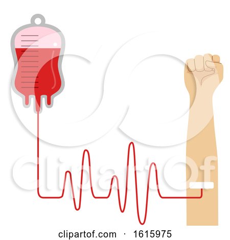 Hand Blood Donate Illustration by BNP Design Studio