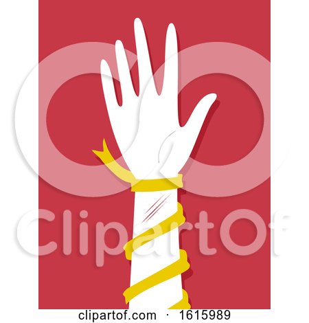 Hand Self Harming Awareness Illustration by BNP Design Studio