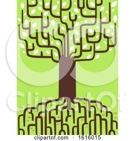 Tree Genealogy Roots Branches Illustration by BNP Design Studio