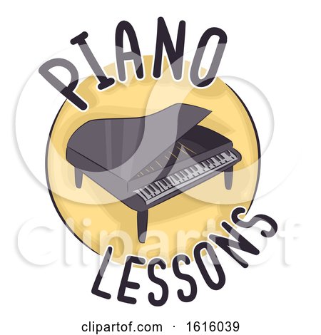 Piano Lessons Icon Illustration by BNP Design Studio
