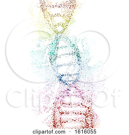Pointillism DNA Illustration by BNP Design Studio