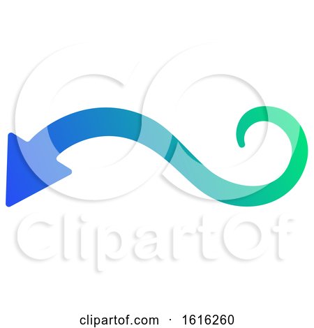 Clipart of a Gradient Arrow Design - Royalty Free Vector Illustration by Vector Tradition SM