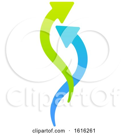 Clipart of a Gradient Arrow Design - Royalty Free Vector Illustration by Vector Tradition SM