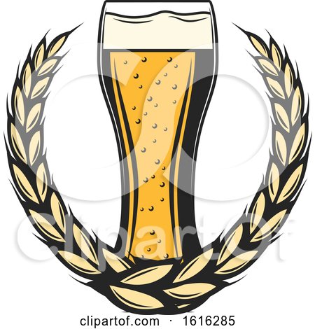 Clipart of a Beer Design - Royalty Free Vector Illustration by Vector Tradition SM