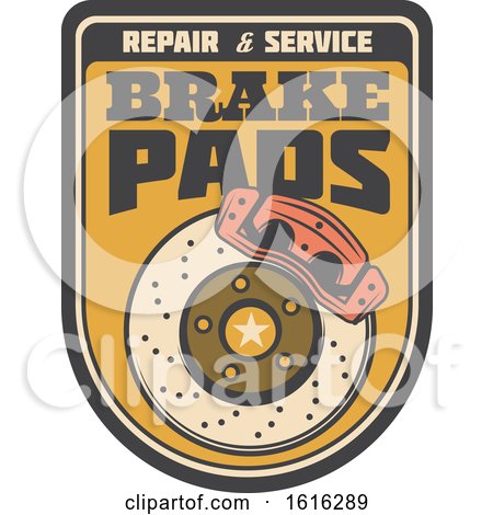 Clipart of a Retro Automotive Repair Design - Royalty Free Vector Illustration by Vector Tradition SM