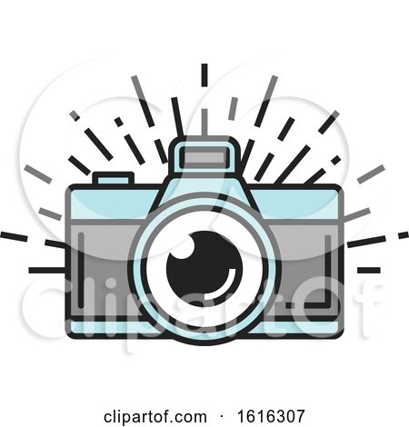 Clipart of a Camera Design - Royalty Free Vector Illustration by Vector Tradition SM