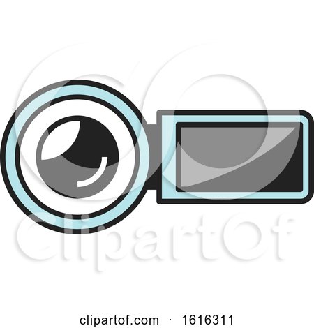 Clipart of a Video Camera - Royalty Free Vector Illustration by Vector Tradition SM