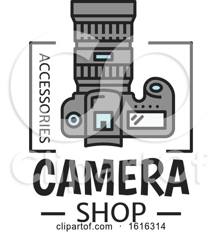Clipart of a Camera Design - Royalty Free Vector Illustration by Vector Tradition SM