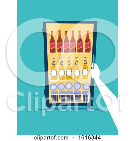 Hand Refrigerator Beers Illustration by BNP Design Studio