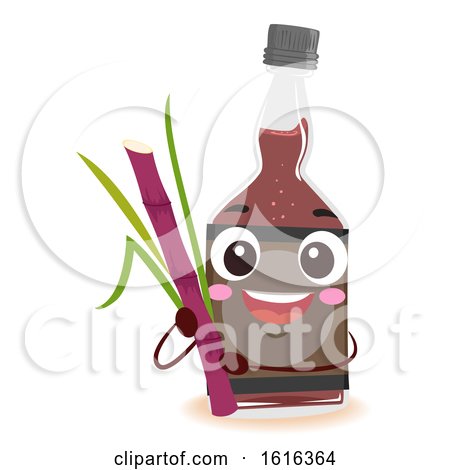 Mascot Rum Sugarcane Illustration by BNP Design Studio