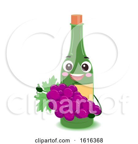 Mascot Wine Grapes Illustration by BNP Design Studio