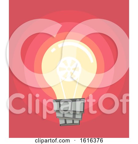 Film Light Bulb Idea Illustration by BNP Design Studio