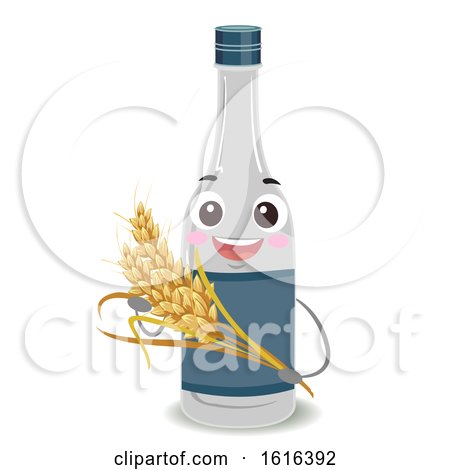 Mascot Wine Rice Illustration by BNP Design Studio