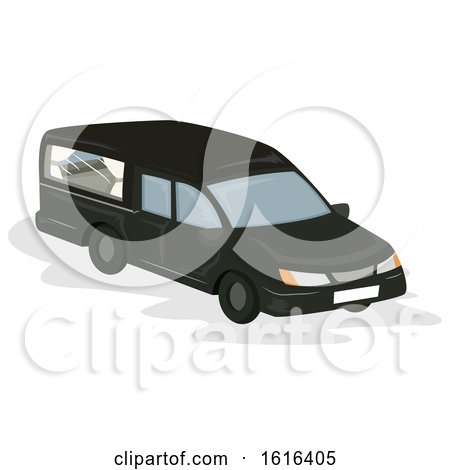 Funeral Car Illustration by BNP Design Studio