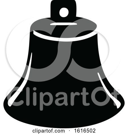 Clipart of a Christmas Bell - Royalty Free Vector Illustration by dero