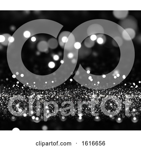 Christmas Background with Silver Glitter Effect by KJ Pargeter