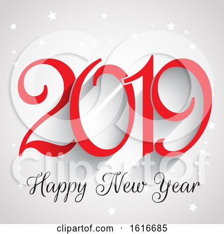 Happy New Year Number Background by KJ Pargeter