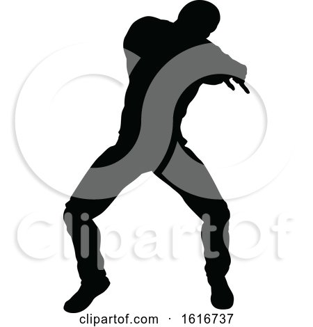 Break Dancer Silhouette by AtStockIllustration