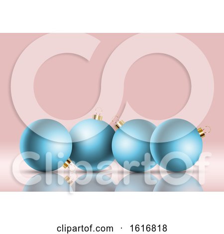 Retro Styled Christmas Bauble Background by KJ Pargeter