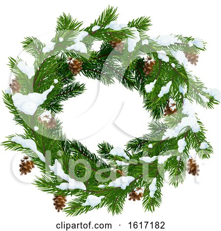Christmas Wreath Design by Vector Tradition SM