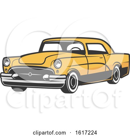 Royalty-Free (RF) Clipart of Classic Cars, Illustrations, Vector