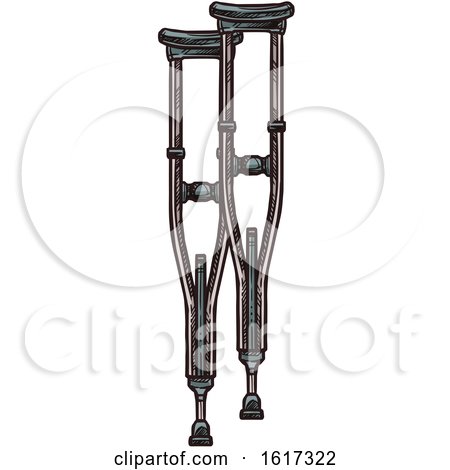 Crutches by Vector Tradition SM