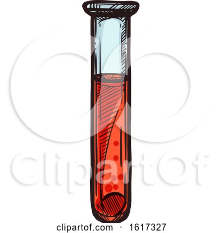 Test Tube of Blood by Vector Tradition SM