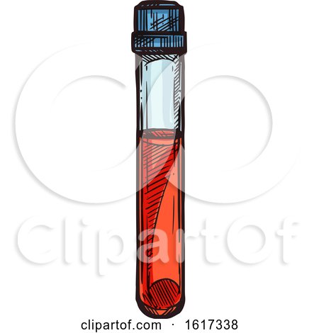 Test Tube of Blood by Vector Tradition SM