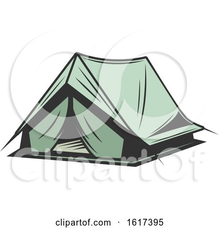Green Tent by Vector Tradition SM