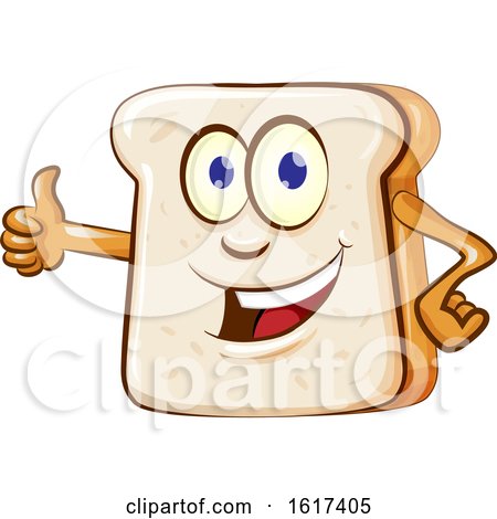 Bread Mascot Giving a Thumb up by Domenico Condello