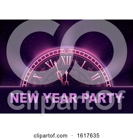 New Year Party Clock by dero