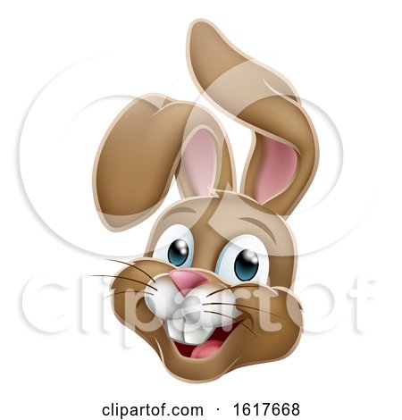 Cartoon Easter Bunny Rabbit by AtStockIllustration