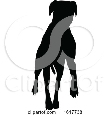 Dog Silhouette by AtStockIllustration