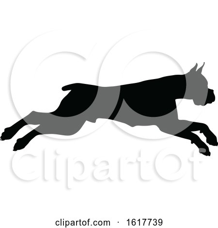 Dog Silhouette by AtStockIllustration