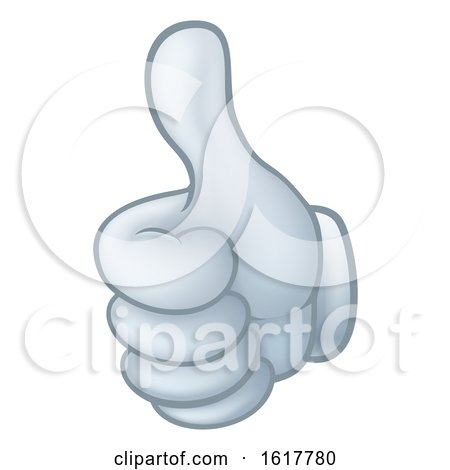 Thumbs up Cartoon Glove Hand by AtStockIllustration #1617780