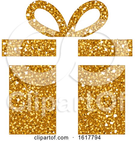 Golden Glitter Christmas Gift by dero